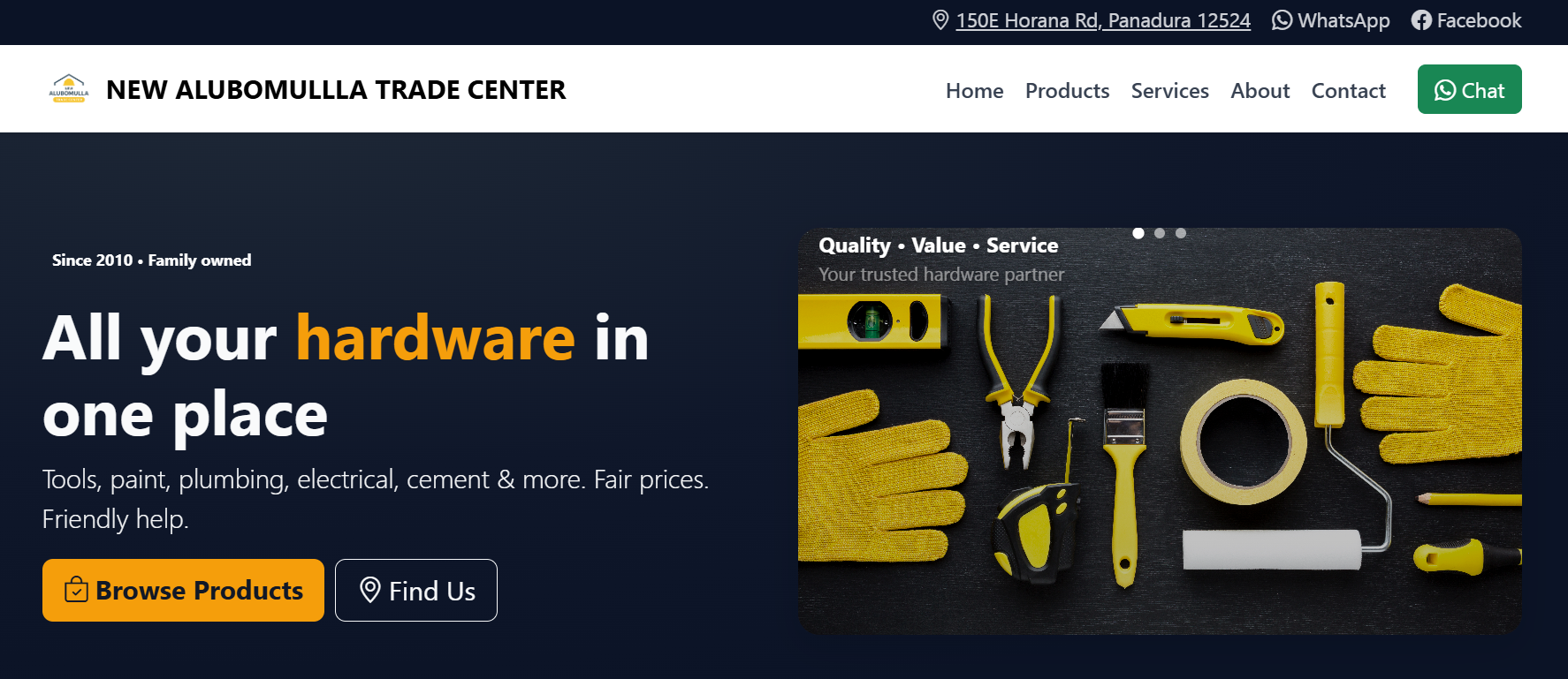 Hardware catalog preview