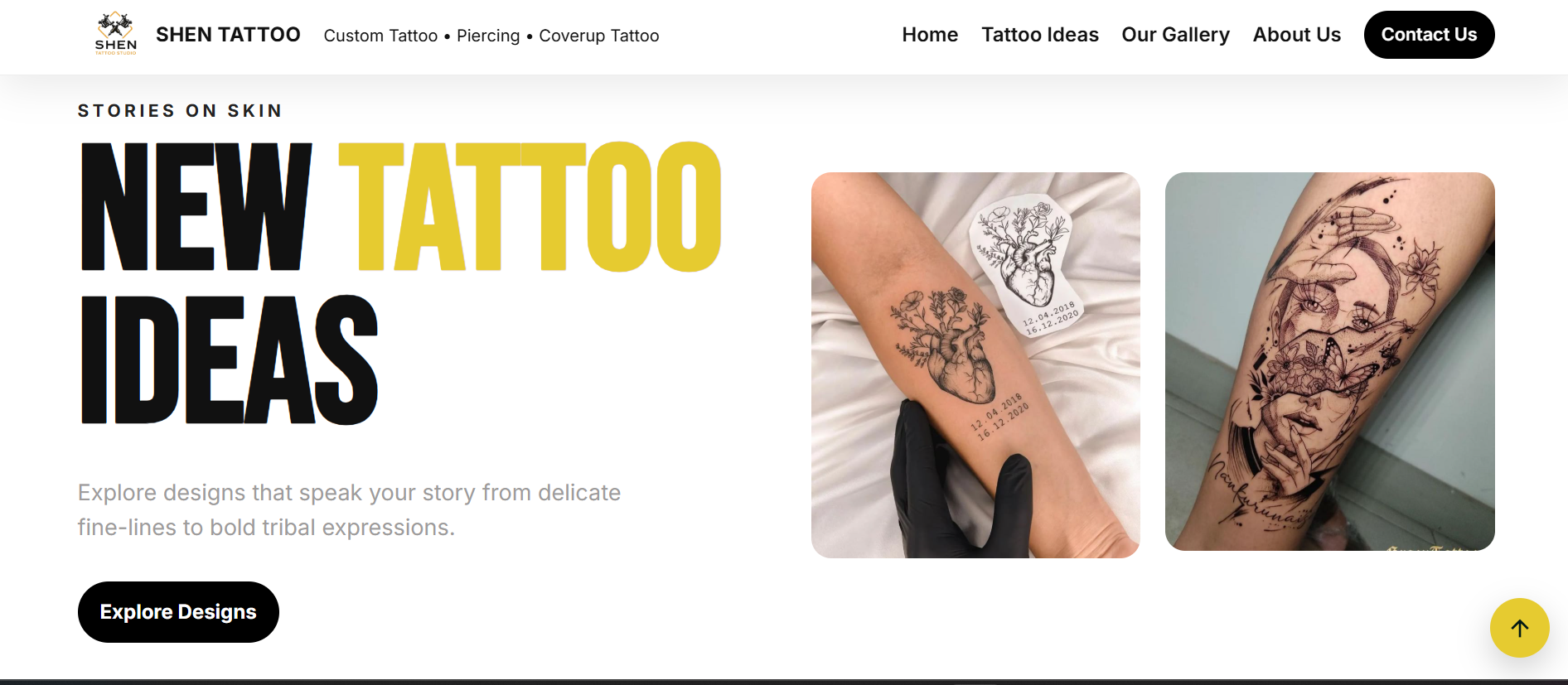 Portfolio & booking preview