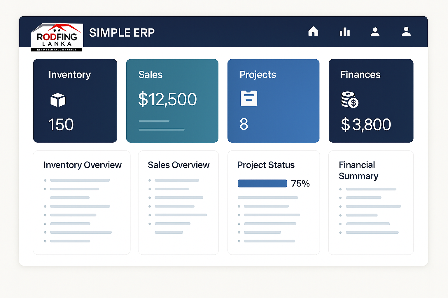 Roofing Lanka ERP System